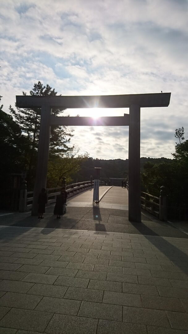 伊勢神宮と朝日