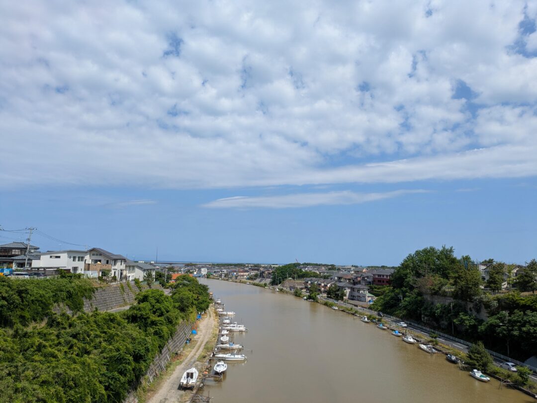 日本海を眺める